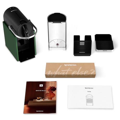Innovexy – Machine à Café à Capsules Espresso & Lungo, Design Métal Compact, Vert Foncé