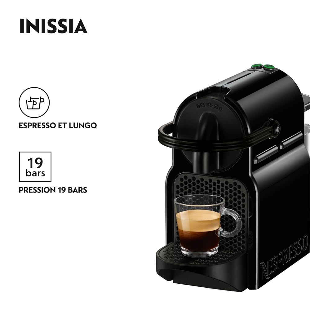 Innovexy – Machine à Café à Capsules Espresso & Lungo, 19 Bars, 1260W, Noir