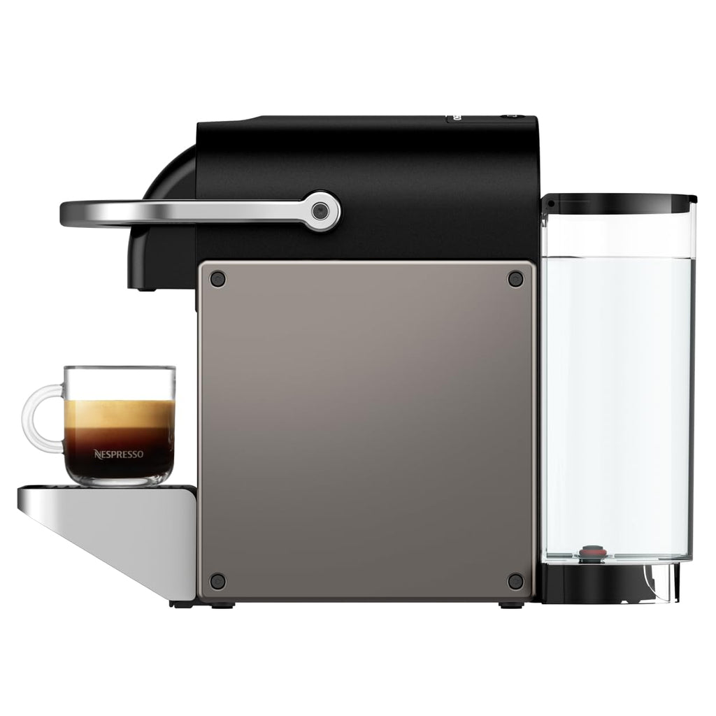Innovexy – Machine à Café à Capsules Espresso & Lungo, Design Métal Compact, Titane