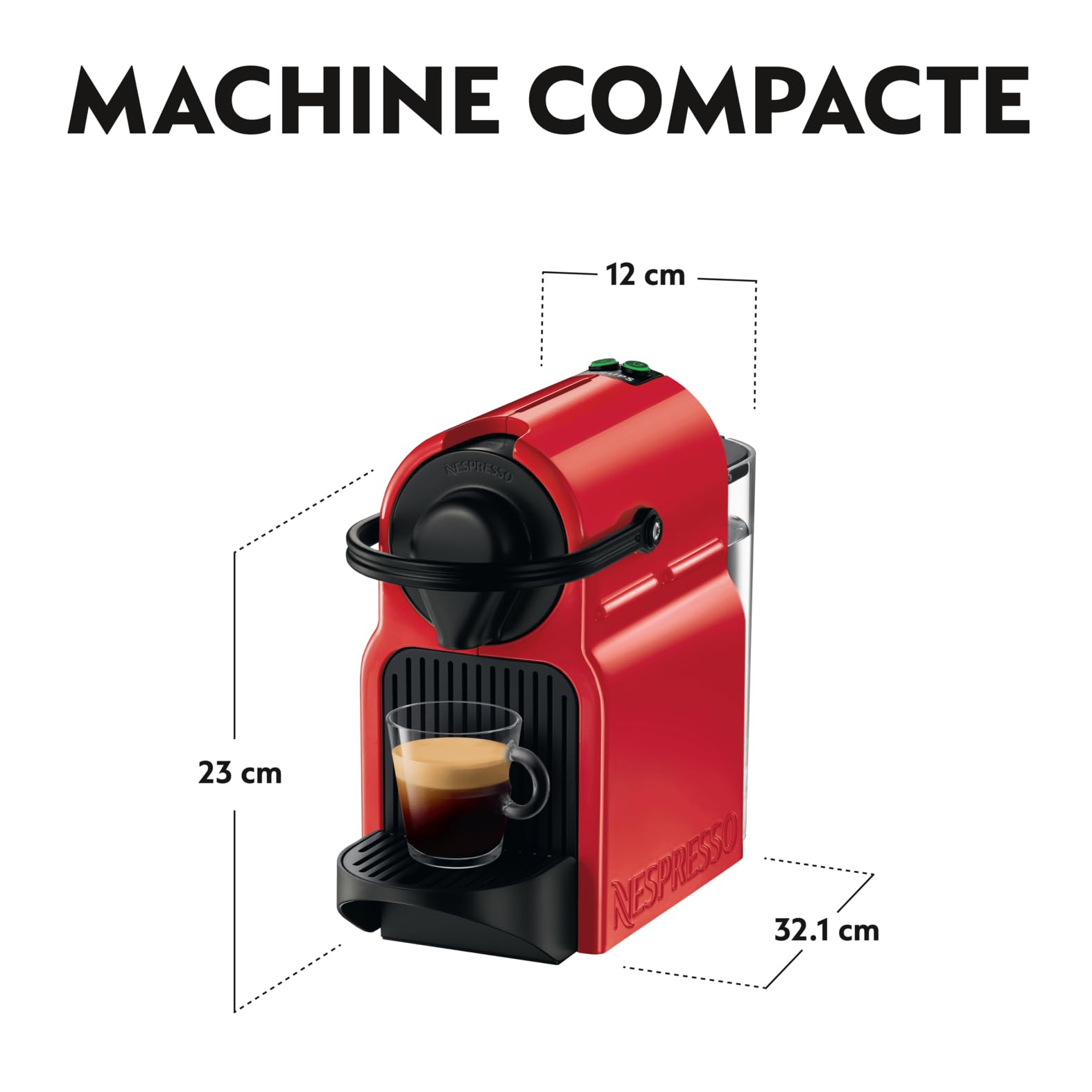Innovexy – Machine à Café à Capsules Espresso, 19 Bars, Rouge