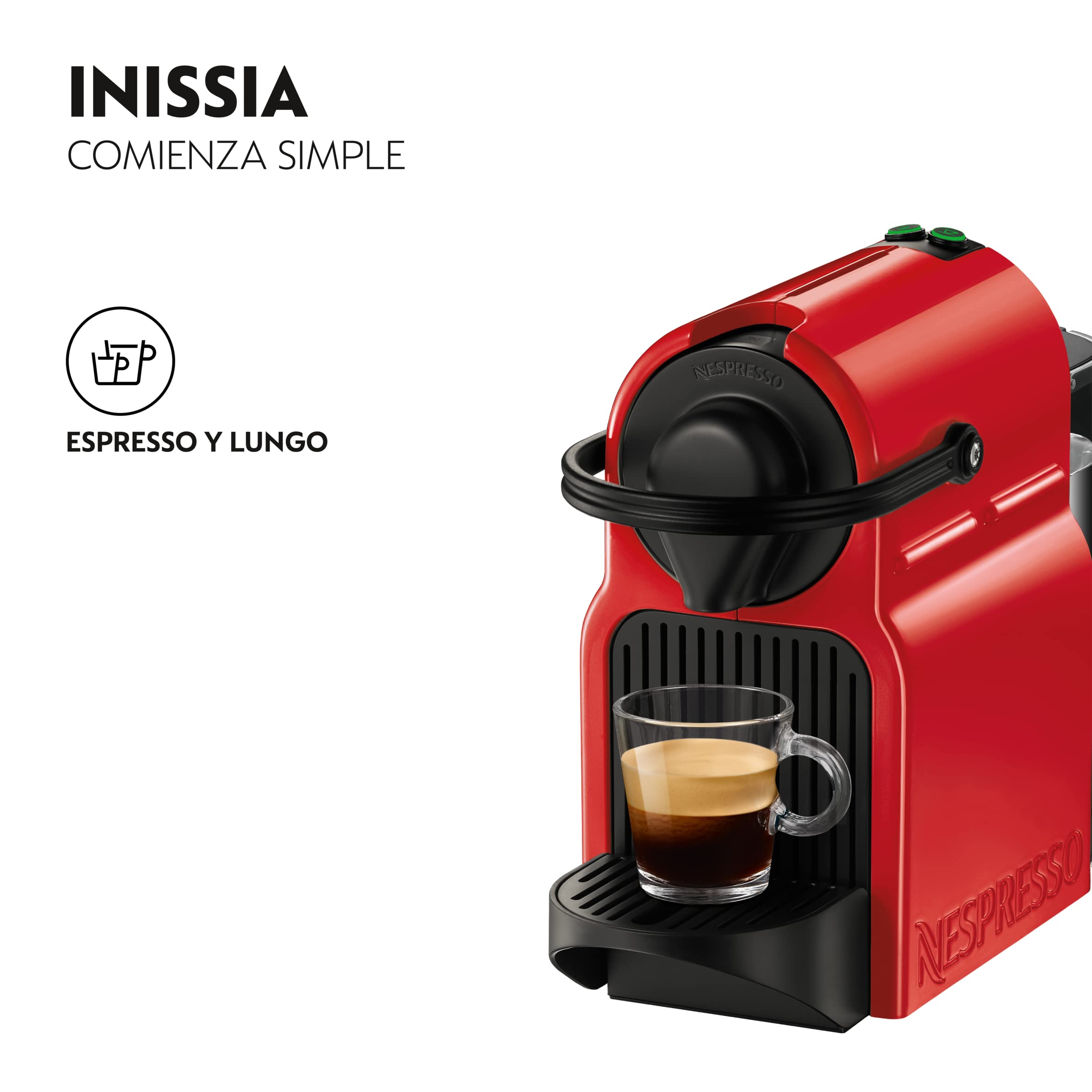 Innovexy – Machine à Café à Capsules Espresso, 19 Bars, Réservoir 0,7 L, Rouge Rubis