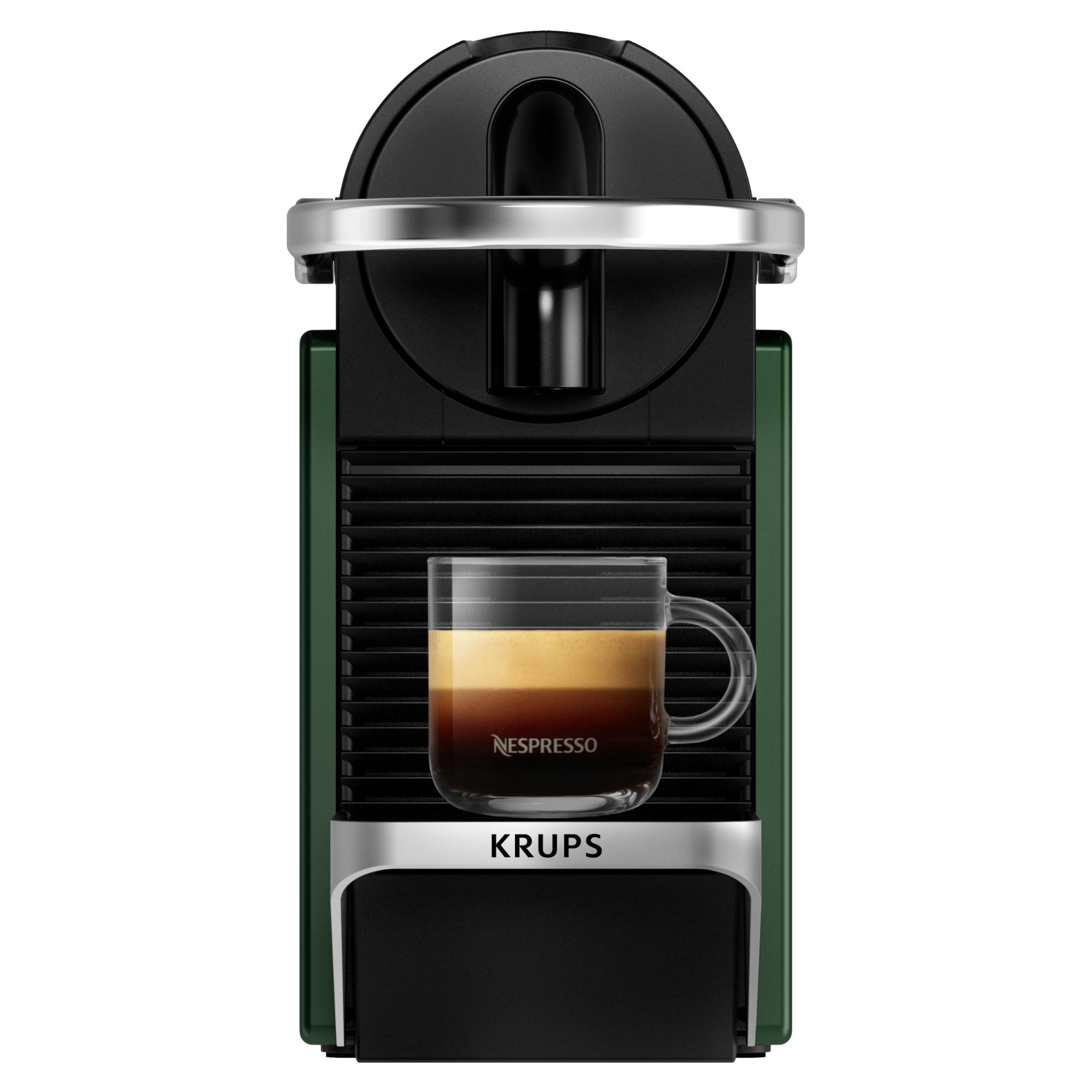 Innovexy – Machine à Café à Capsules Espresso & Lungo, Design Métal Compact, Vert Foncé