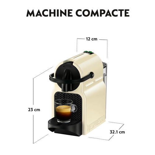 Innovexy – Machine à Café à Capsules Espresso & Lungo, 19 Bars, 1260W, Blanc Crème